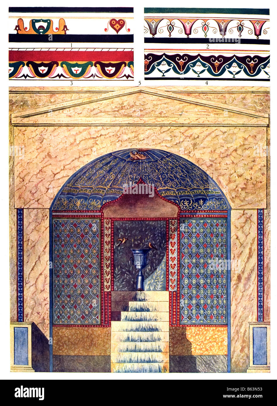 The Roman-Hellenic Ornament / Wall-Decorations Stock Photo - Alamy