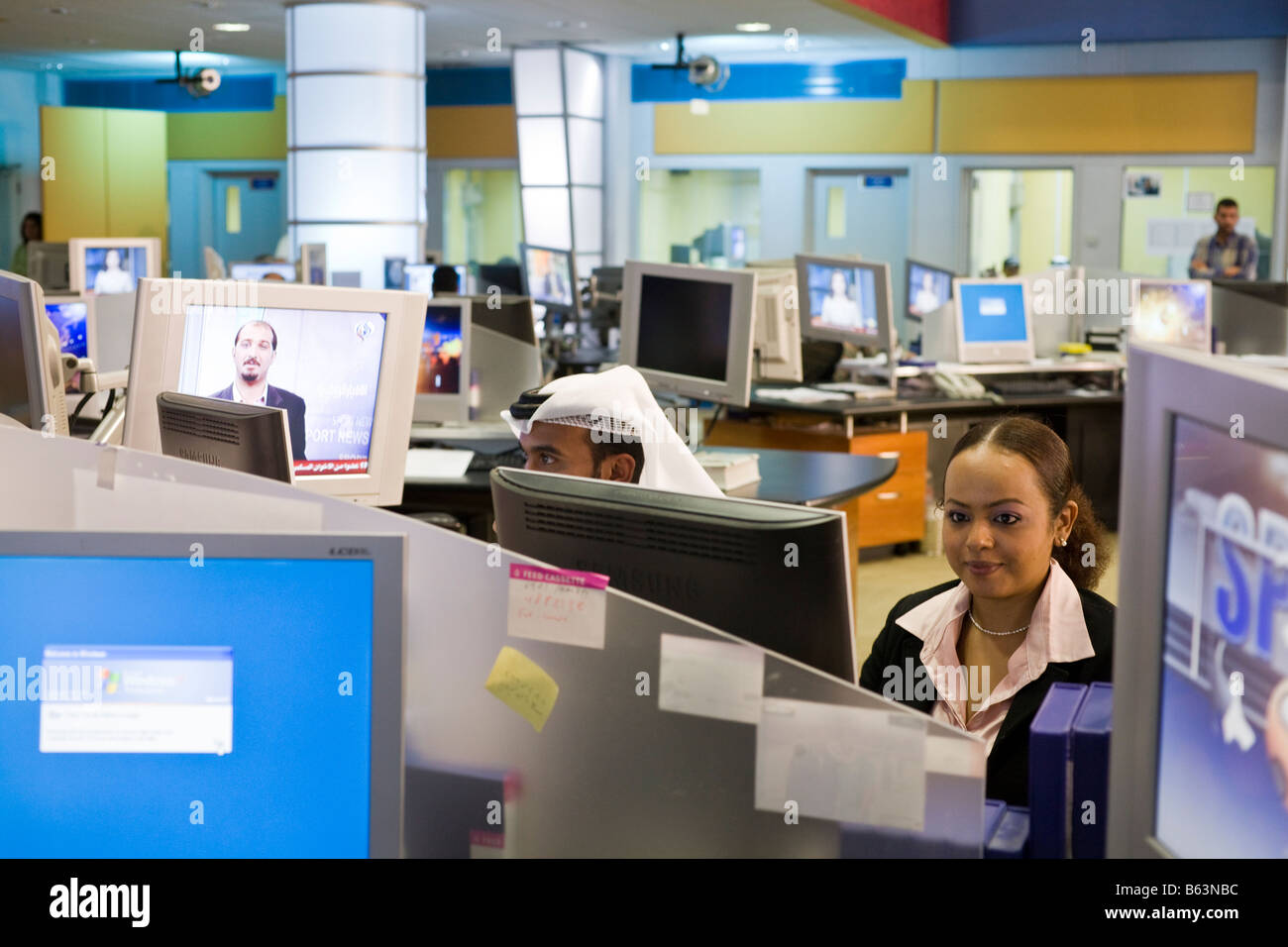Al Jazeera headquarters Arabic lanuage cable television studio, Doha