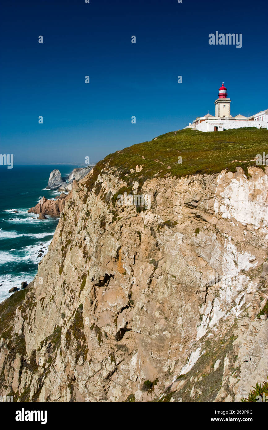 Cabo de Roca in Portugal, Westernmost point mainland Europe Stock Photo -  Alamy
