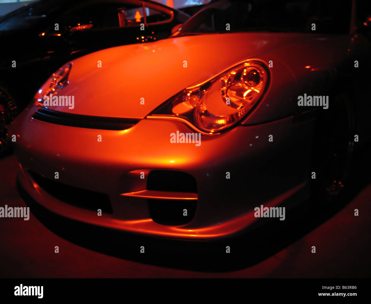 Front Engine Exotics the front end of a really nice expensive exotic sports car Stock Photo ...