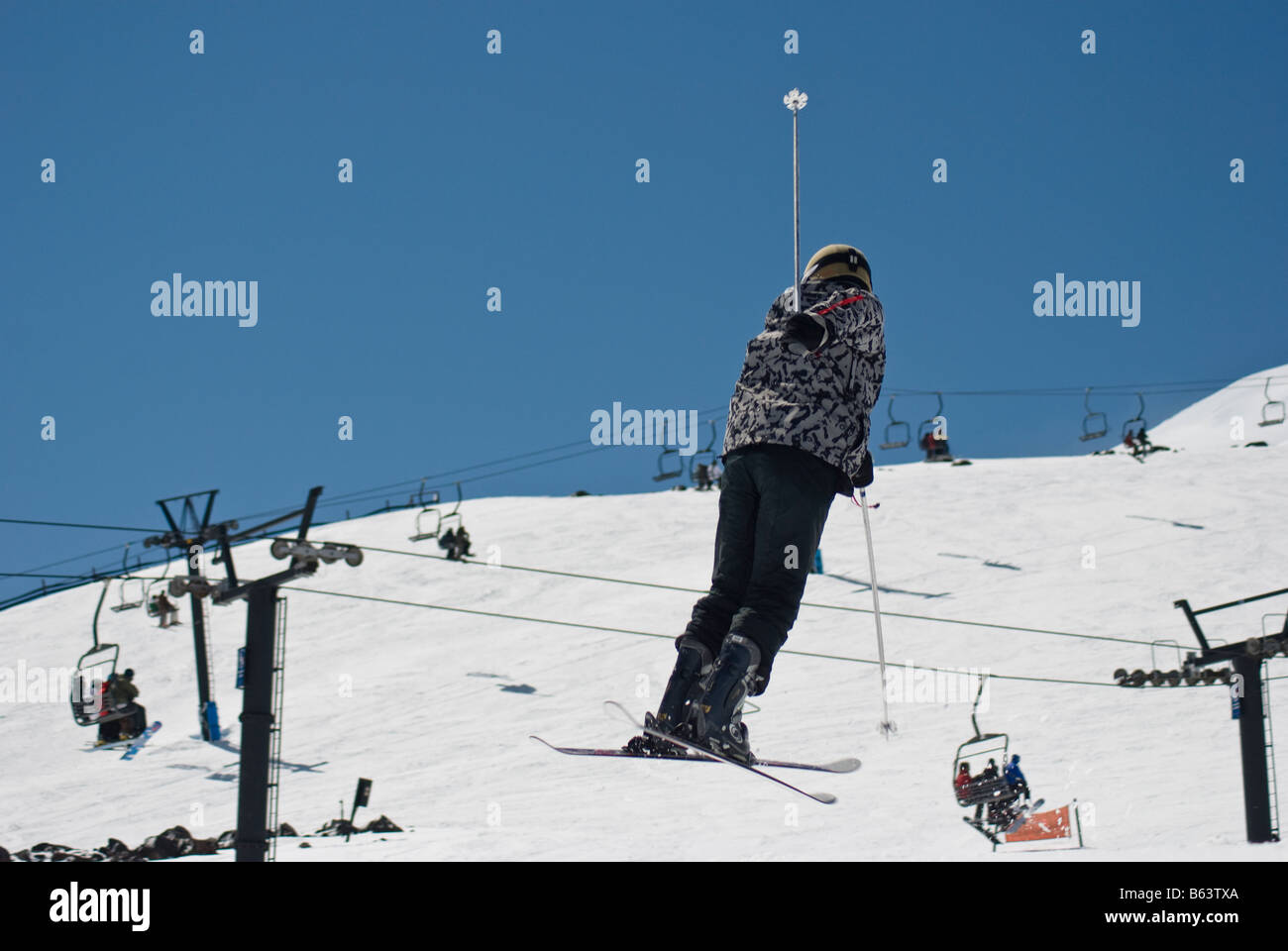 ski jump at Turoa ski fields, Ruapehu, New Zealand Stock Photo Alamy