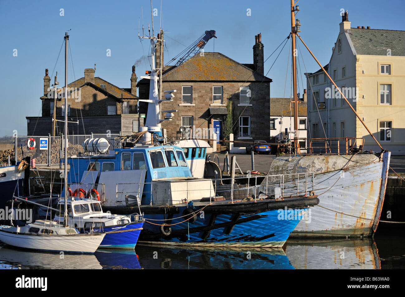 Glasson Dock, Lancashire, England, United Kingdom, Europe. Stock Photo
