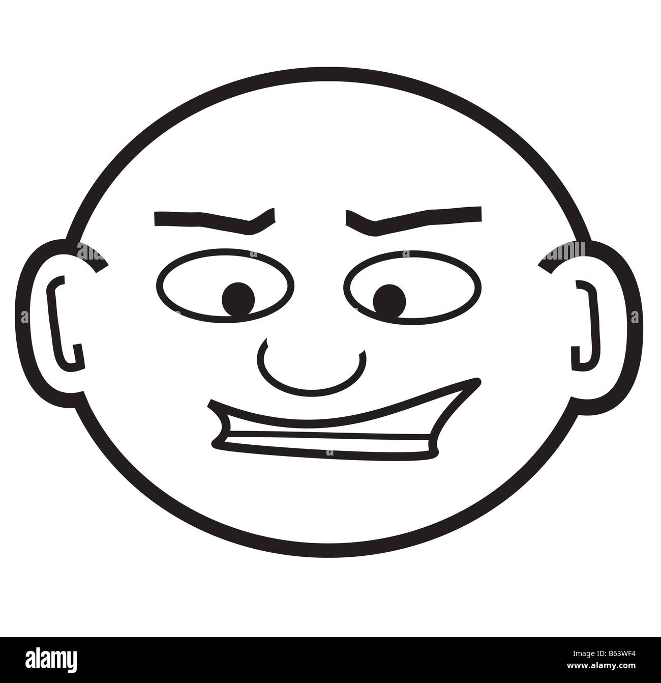 Cartoon man outline hi-res stock photography and images - Alamy