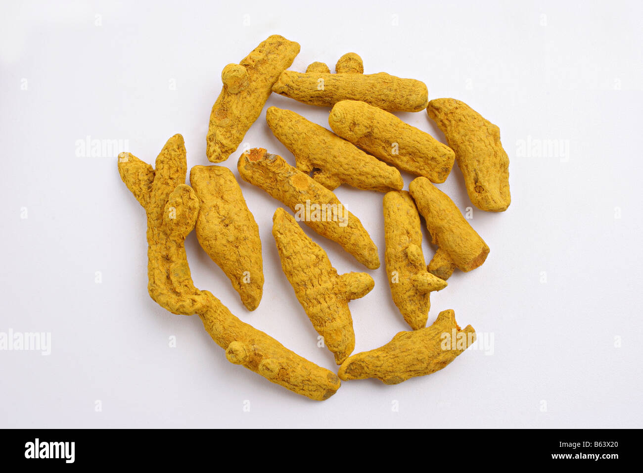 Closeup of Turmeric. Stock Photo