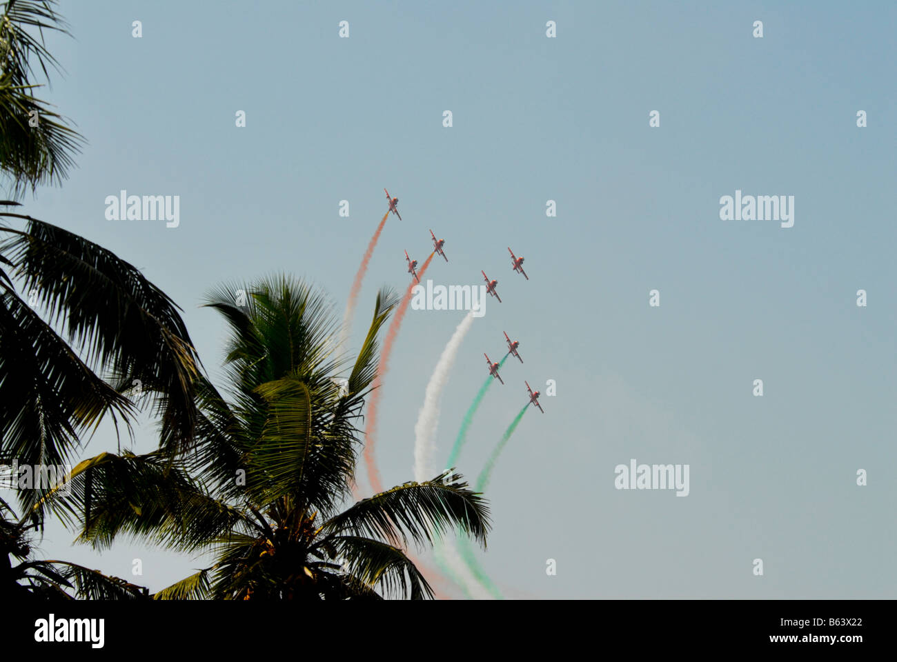 AIR SHOW CONDUCTED BY INDIAN AIR FORCE IN TRIVANDRUM, KERALA Stock