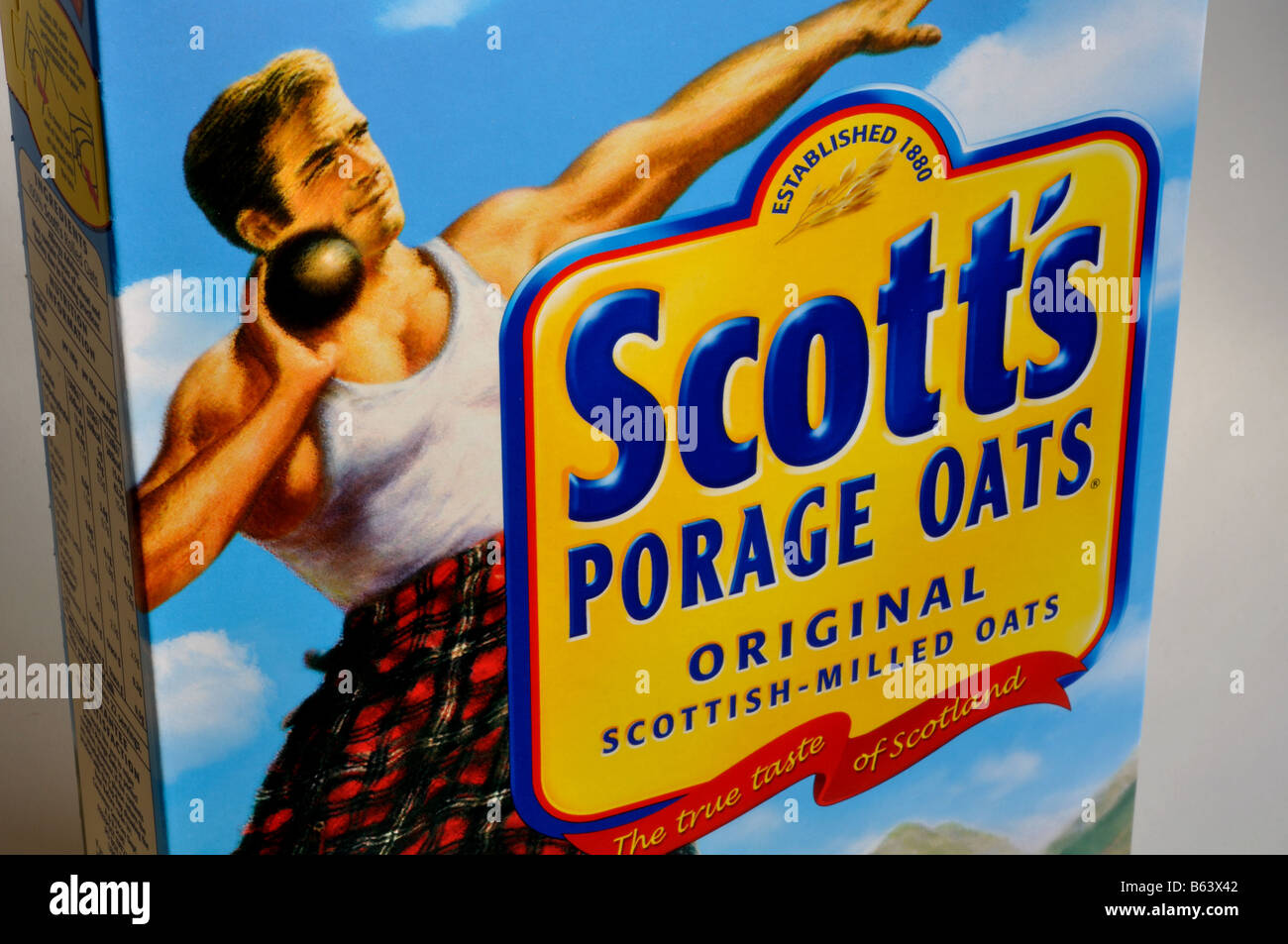 Scott s Porage Oats packet UK Stock Photo