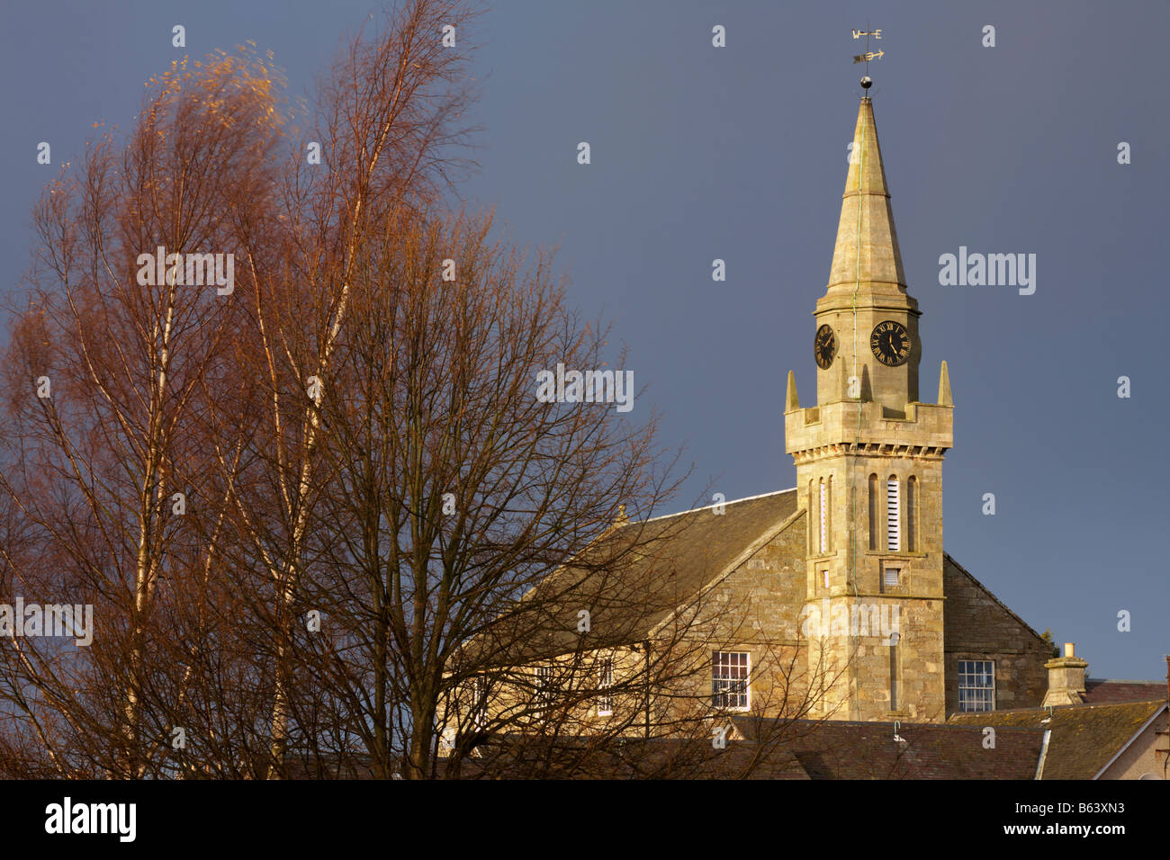 Church Steeple, Ceres, Fife, Scotland Stock Photo