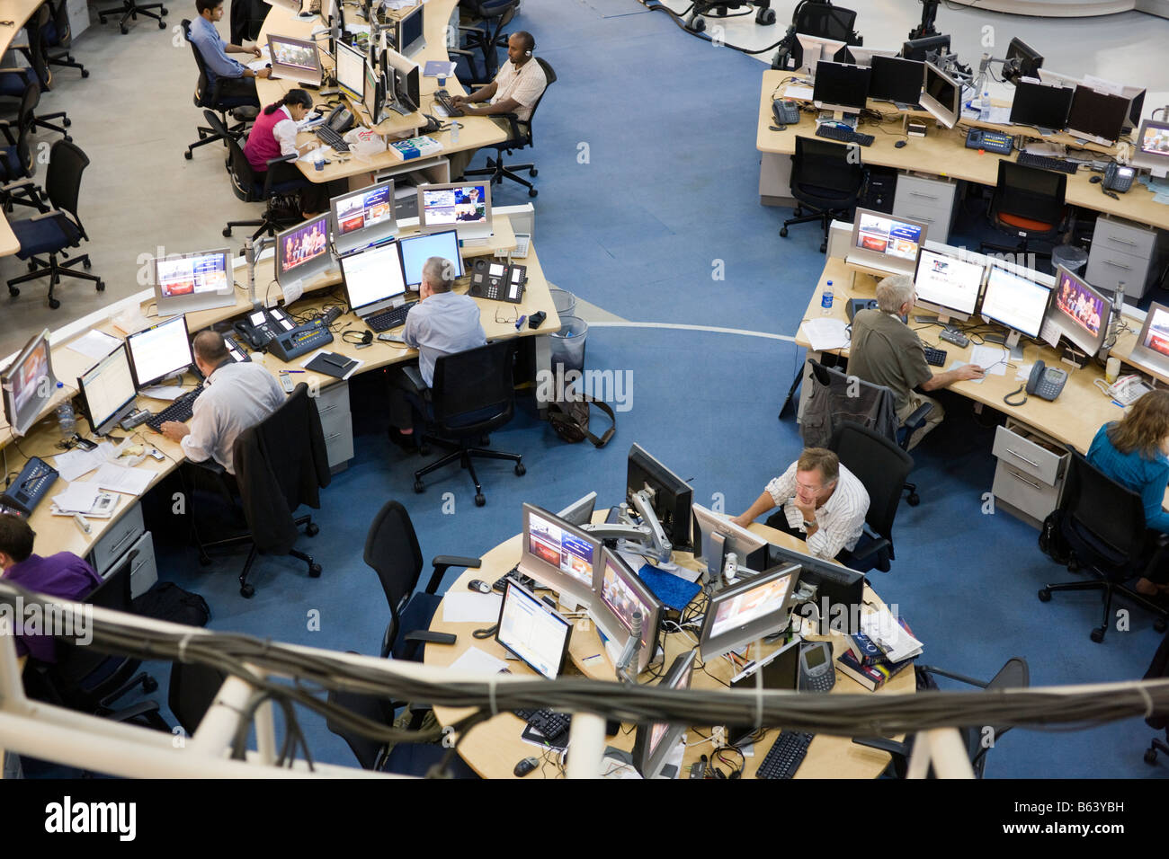 Al Jazeera headquarters English cable television studio, Doha, Qatar Stock Photo Alamy