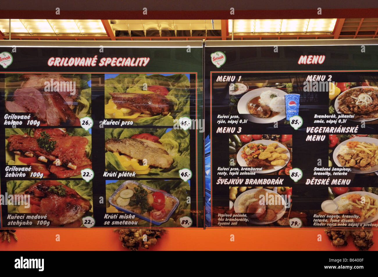 Menu prices hires stock photography and images Alamy