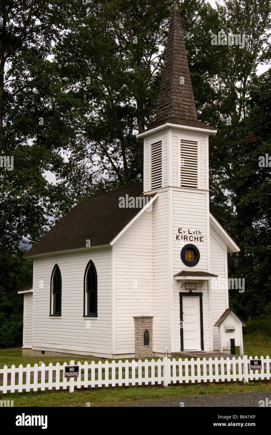 The historic Elbe Lutheran Church in Elbe Washington Stock Photo - Alamy