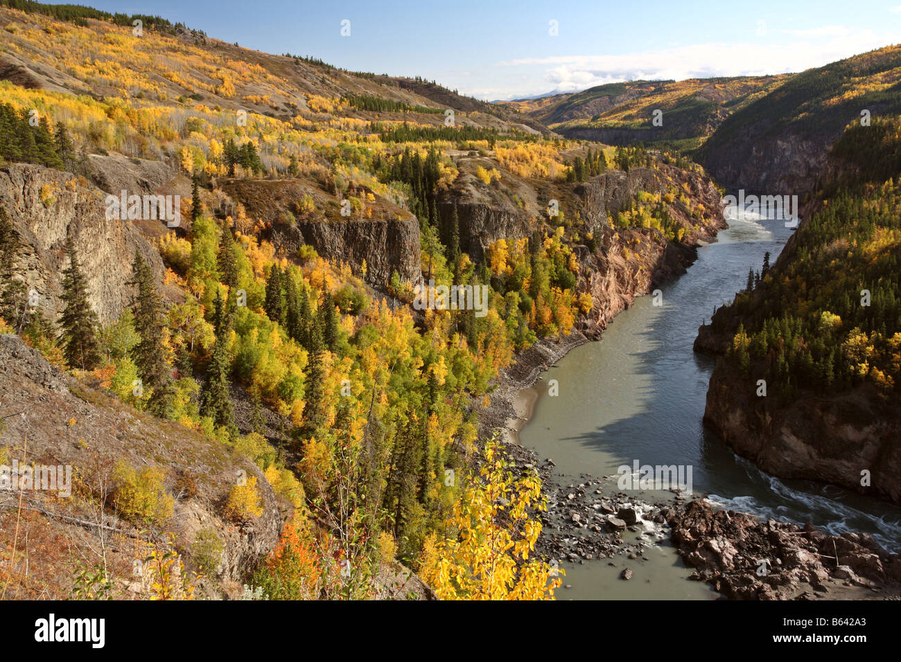 Grand Canyon of the Stikine River in British Columbia Stock Photo