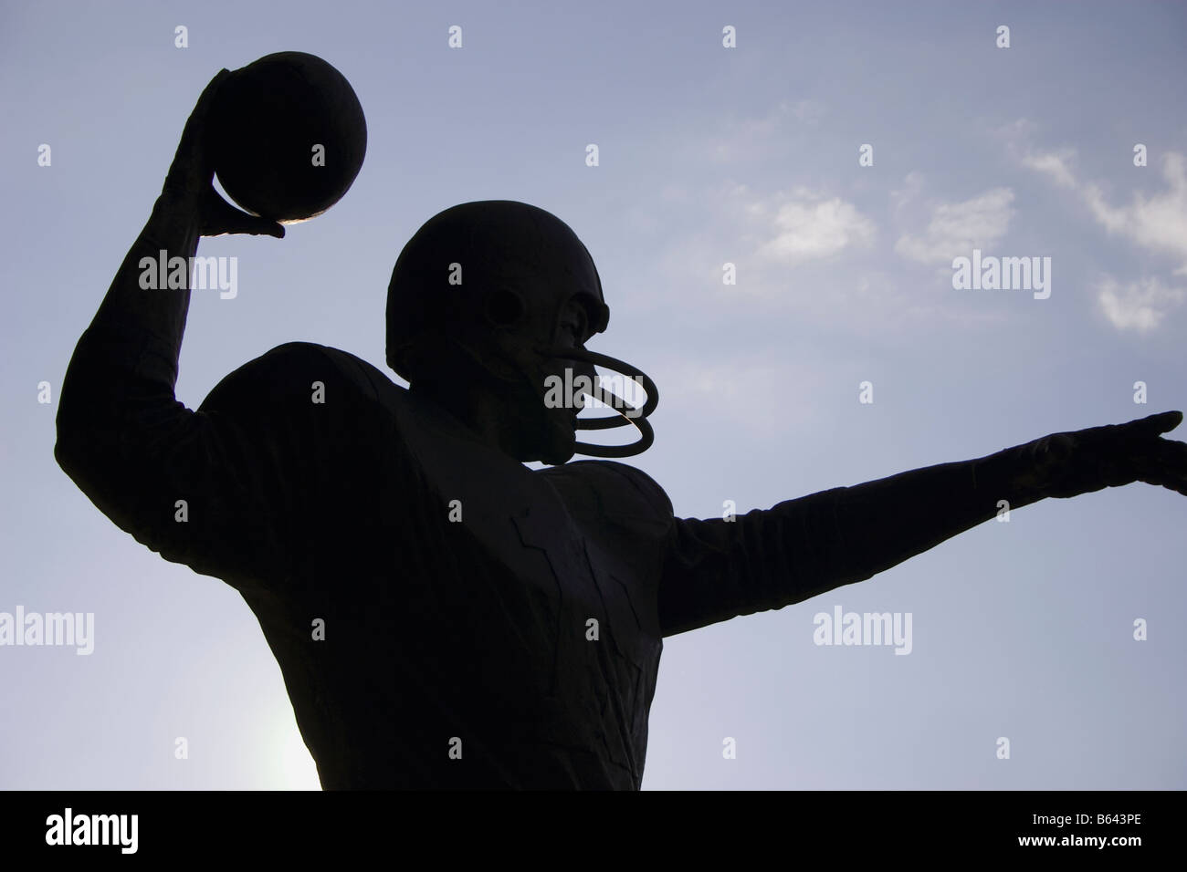 Baltimore Colts Quarterback Johnny Unitas statue at M&T Bank Stadium Baltimore, Maryland Stock Photo