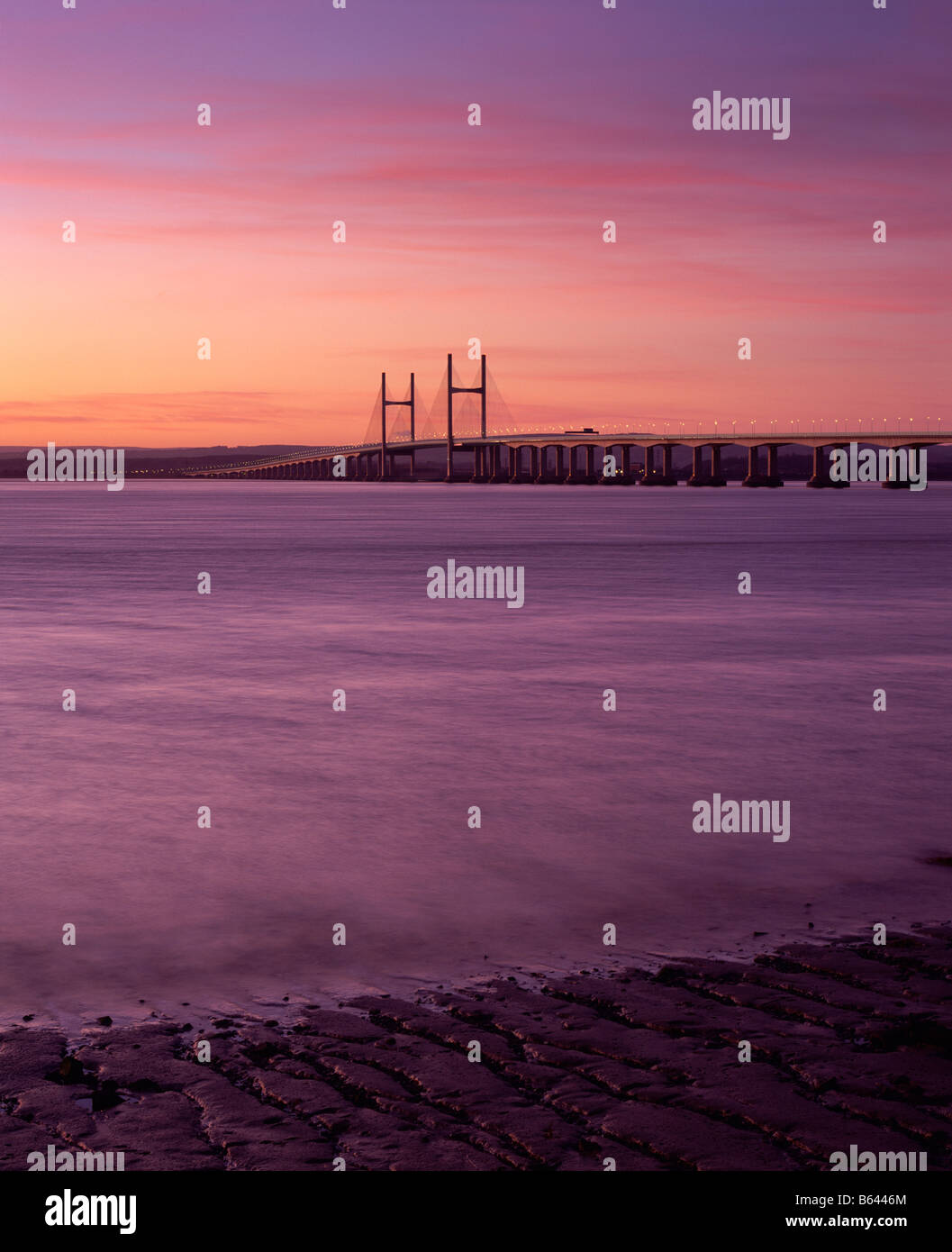The Prince of Wales Bridge (Second Severn Crossing) over the River Severn between England and