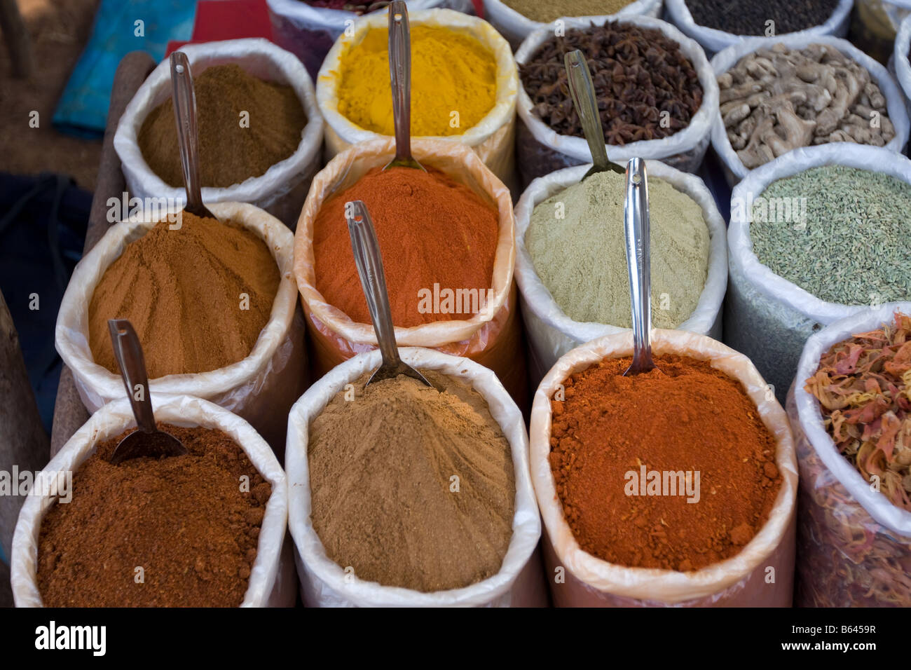 Ground spices used in cooking food Stock Photo Alamy