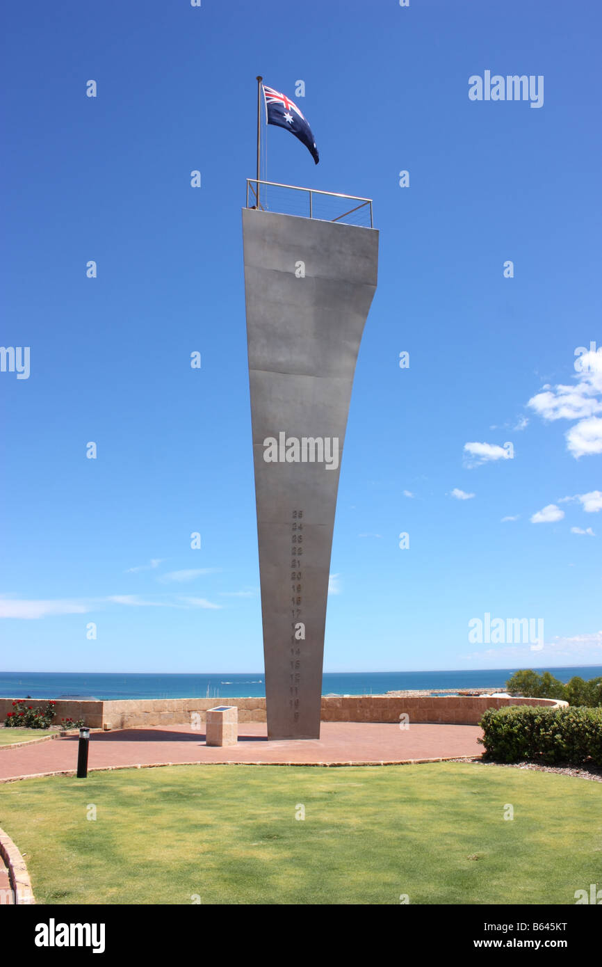 the sydney memorial structure at geraldton western australia Stock Photo