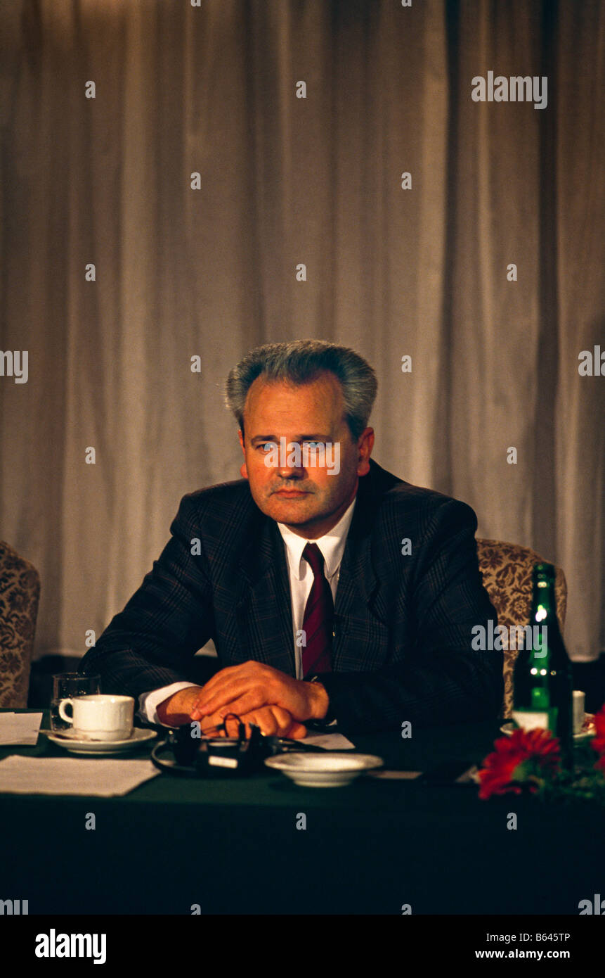 Serbian dictator and President Slobodan Milosovic 1991. Stock Photo