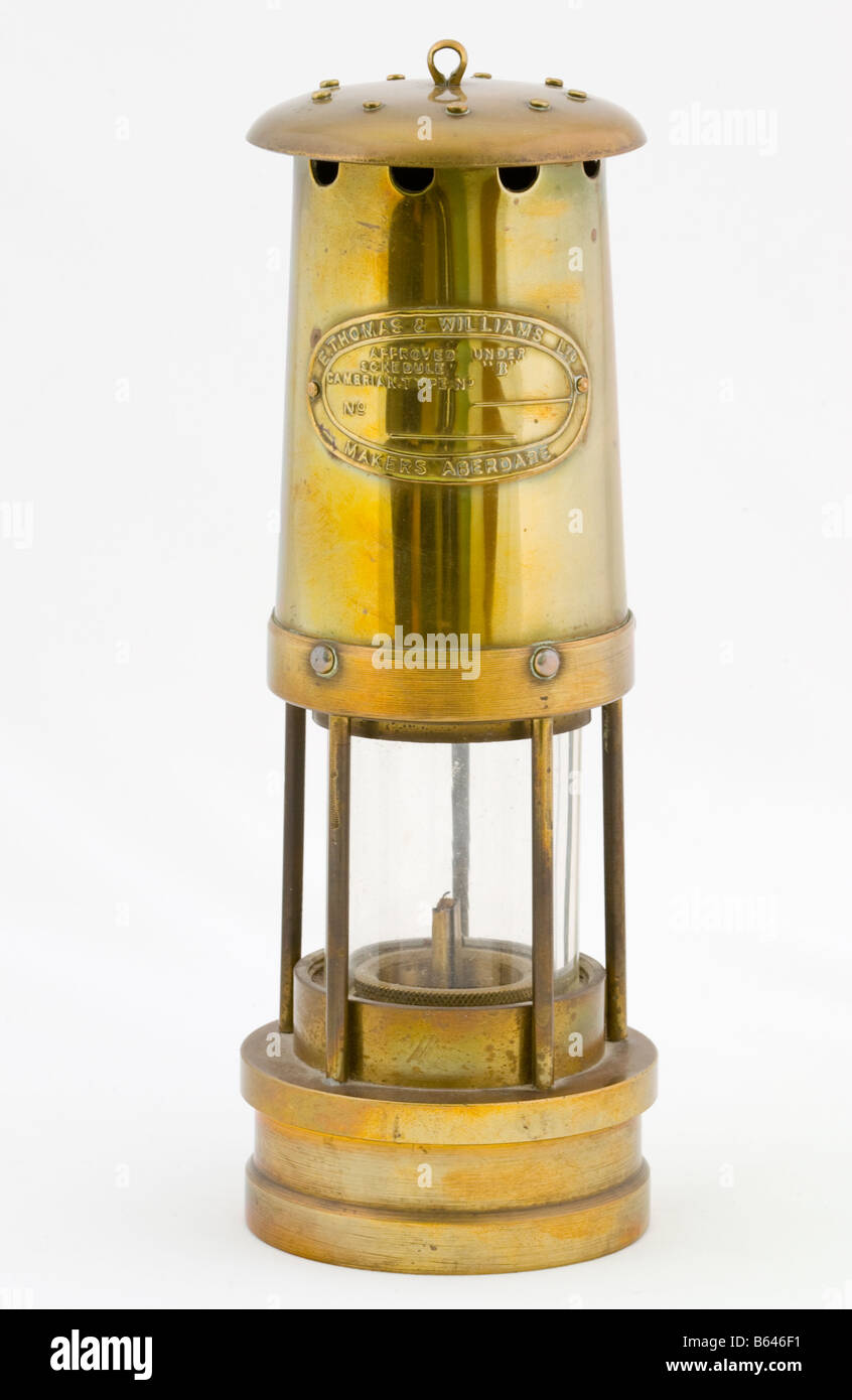 イギリス製 アンティークランプ トーマス＆ウィリアムズ GOLD Miners Lamp  Williams - 1