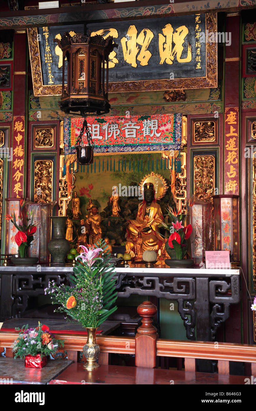 Taiwan Tainan Matsu Temple altar Stock Photo