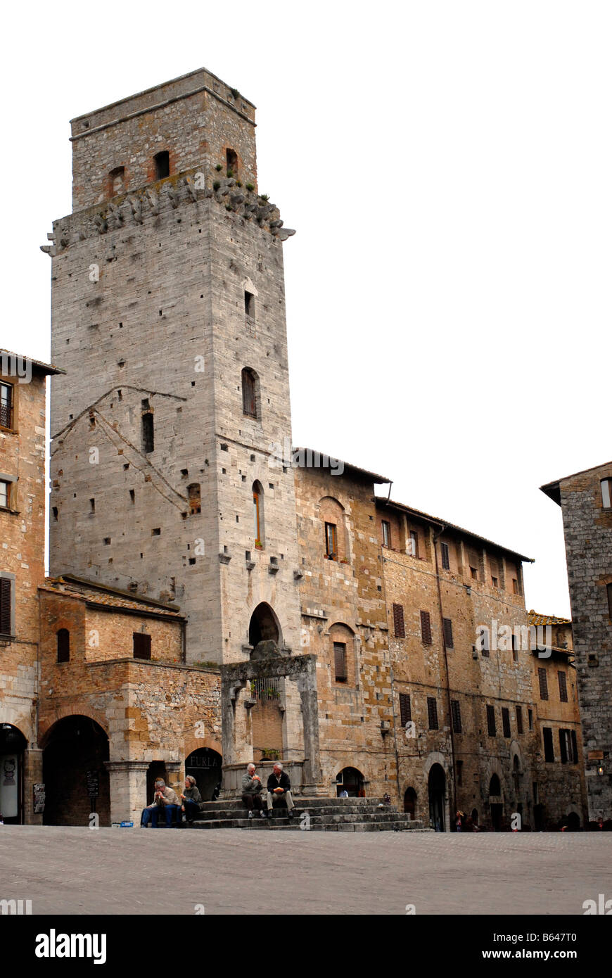 Buildings in the old town of San Gimignano in Tuscany, Italy Stock Photo