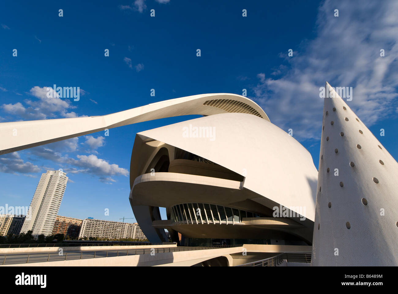 Entrance to the Valencia Opera House El Palau de les Arts Reina Sofía