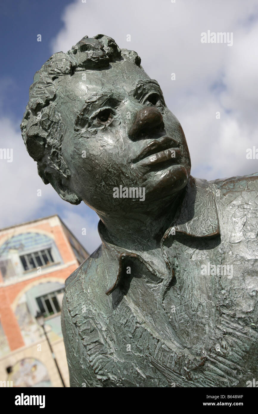 City of Swansea, Wales. The John Doubleday sculpted Dylan Thomas ...