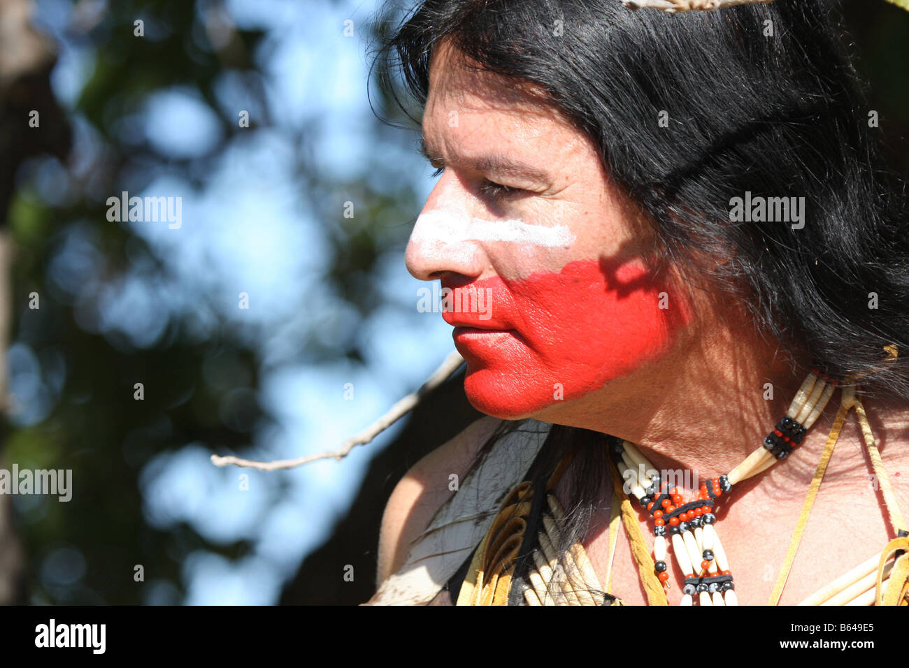 Native American Face Paint Men - change comin