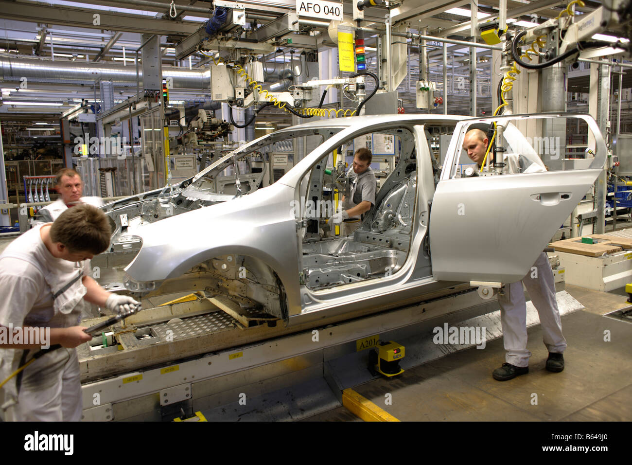 VW Car production car Factory Stock Photo Alamy