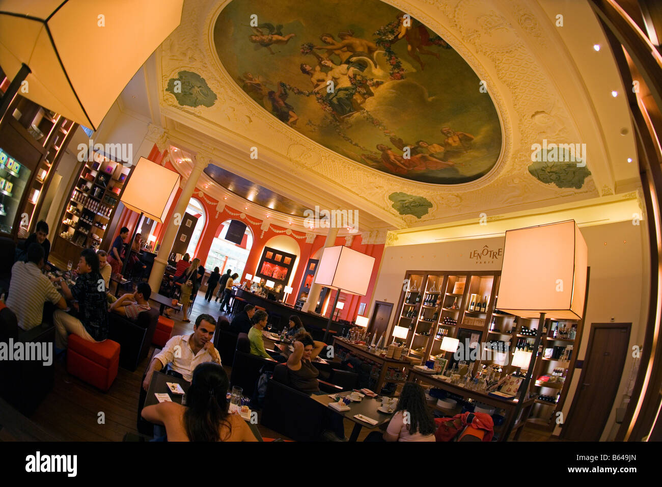 France, Paris, Café, restaurant Le Notre. Stock Photo