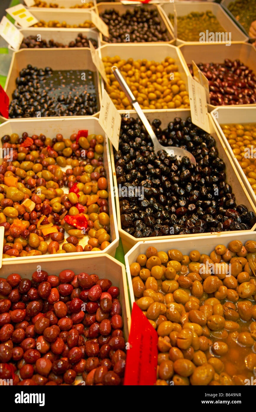 black olives for sale Stock Photo Alamy