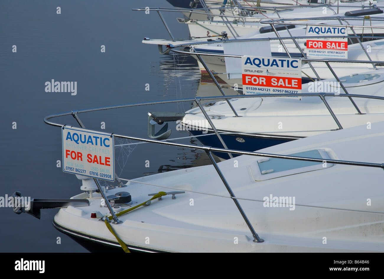 Boats for sale in Bowness Marina, Lake Windermere, Lake District