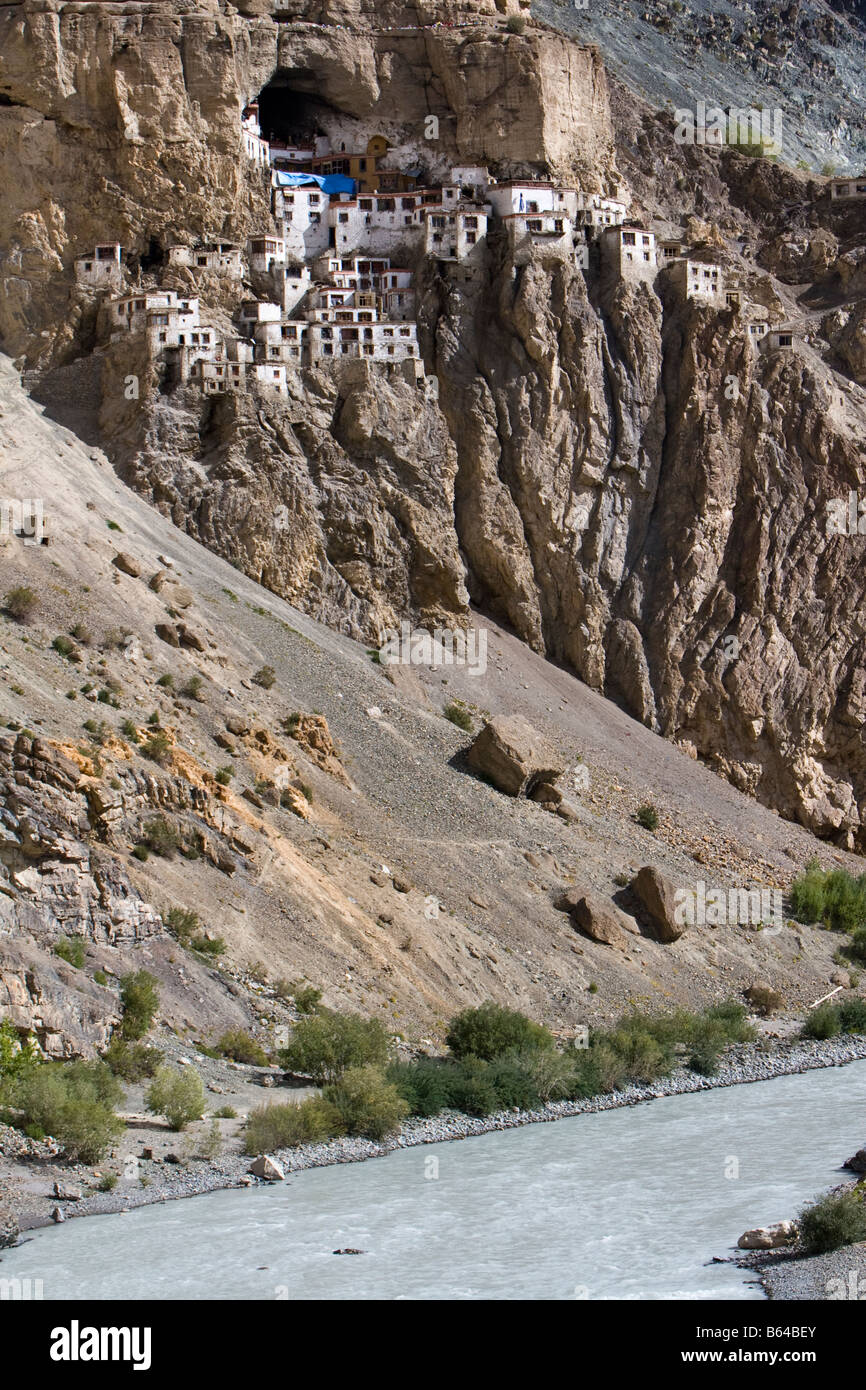 Phuktal monastery Zanskar Ladakh Stock Photo