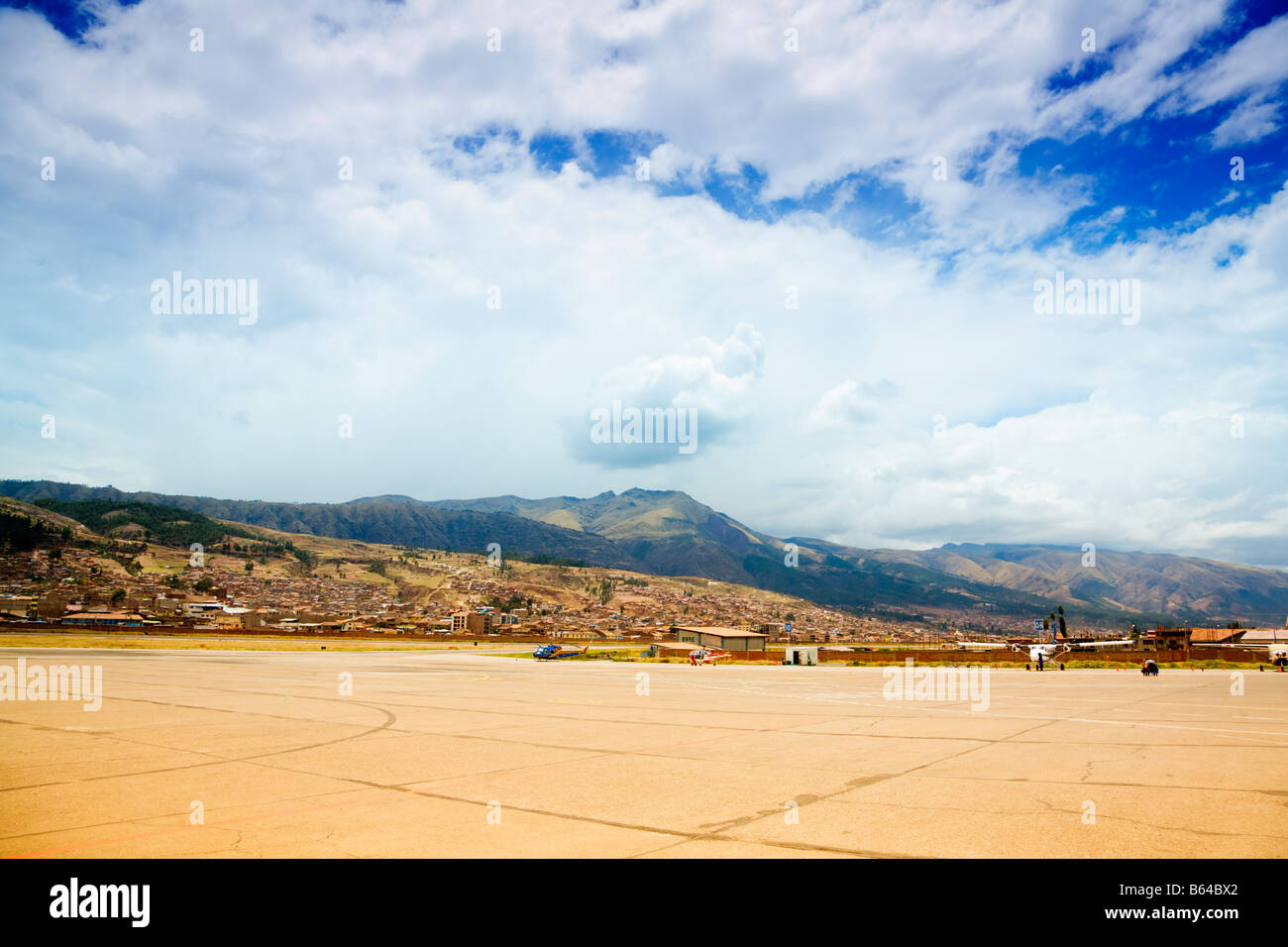 Cusco airport Stock Photo