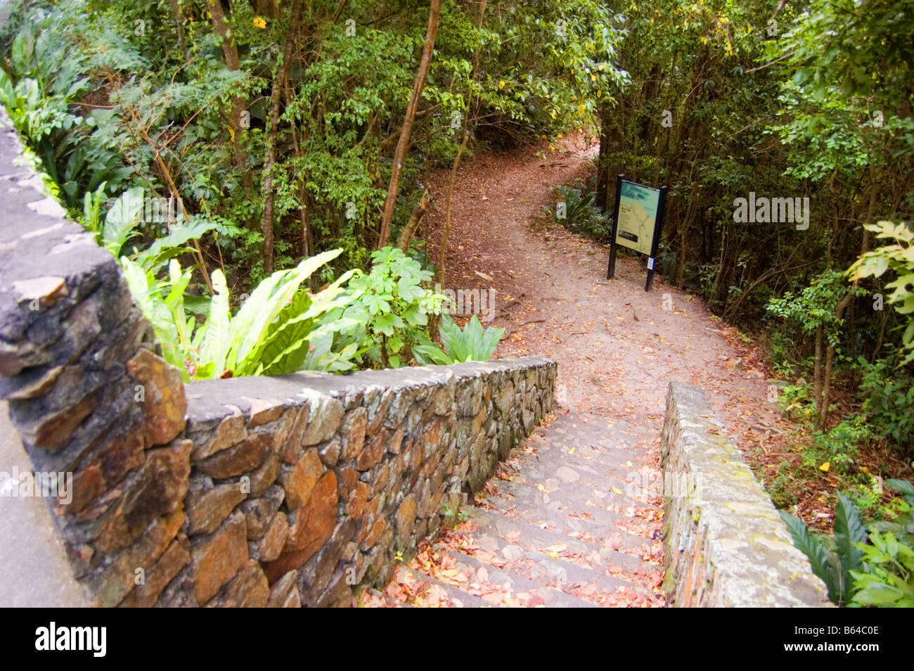 entrance Reef Bay Trail head St. John USVI Stock Photo Alamy