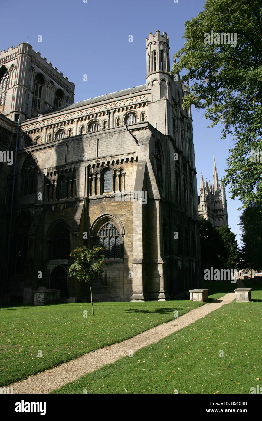 City of Peterborough, England. The north elevation of Peterborough