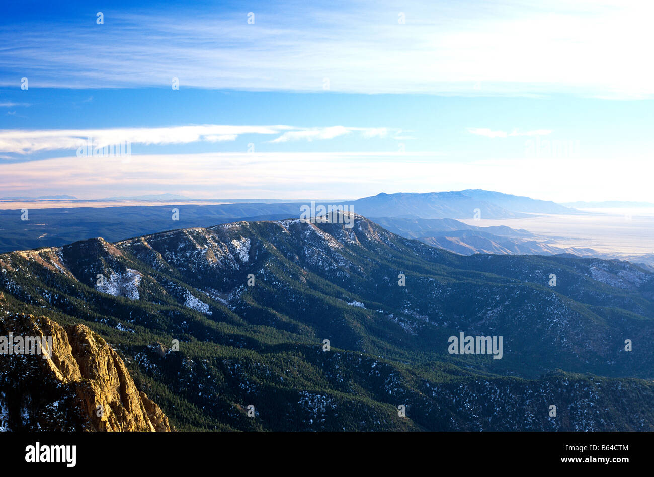 Hogback Ridge Mountains Above Albuquerque New Mexico USA Stock Photo ...