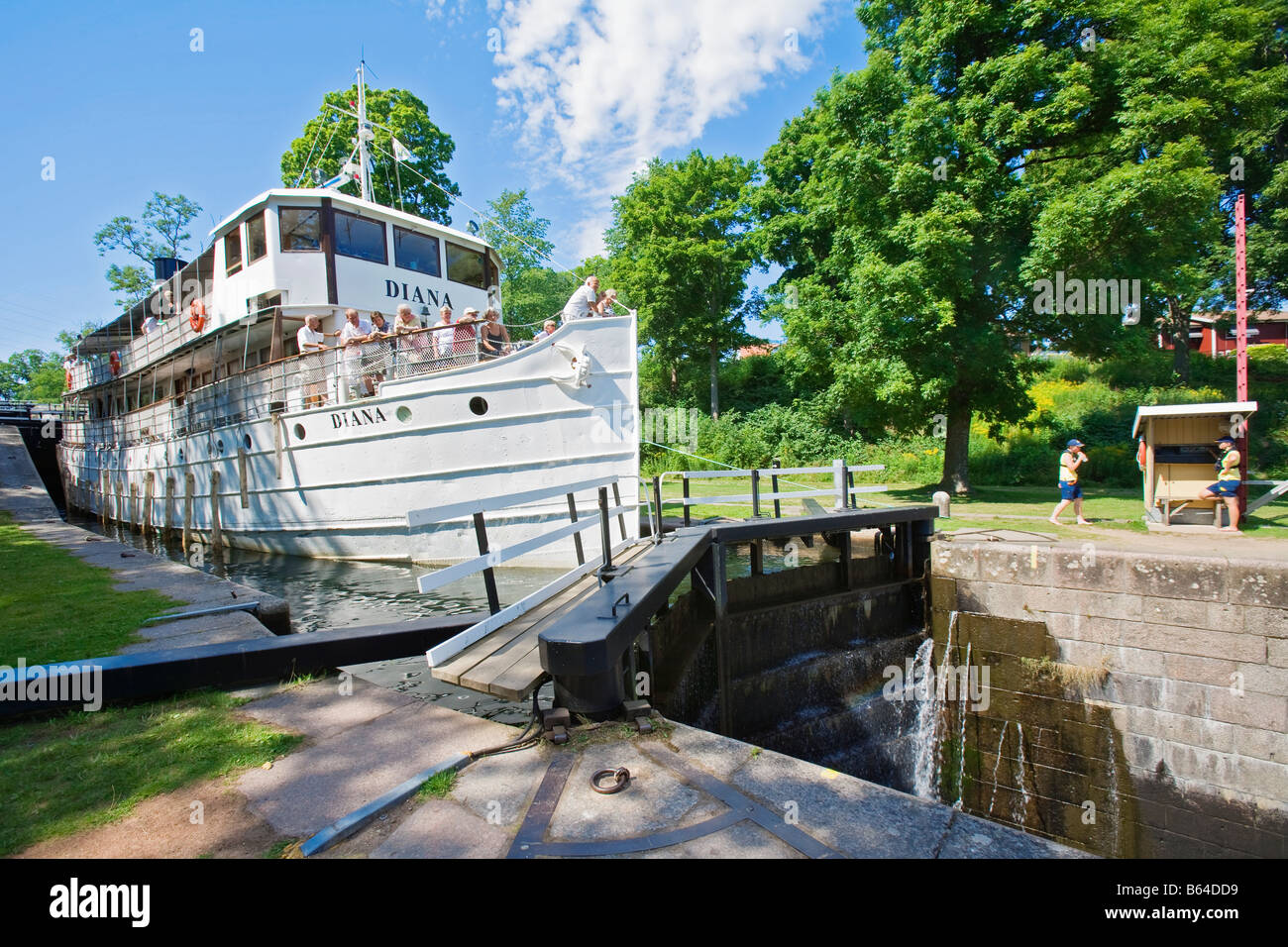 SWEDEN ÖSTERGÖTLAND BORENSHULT GÖTA CANAL Stock Photo