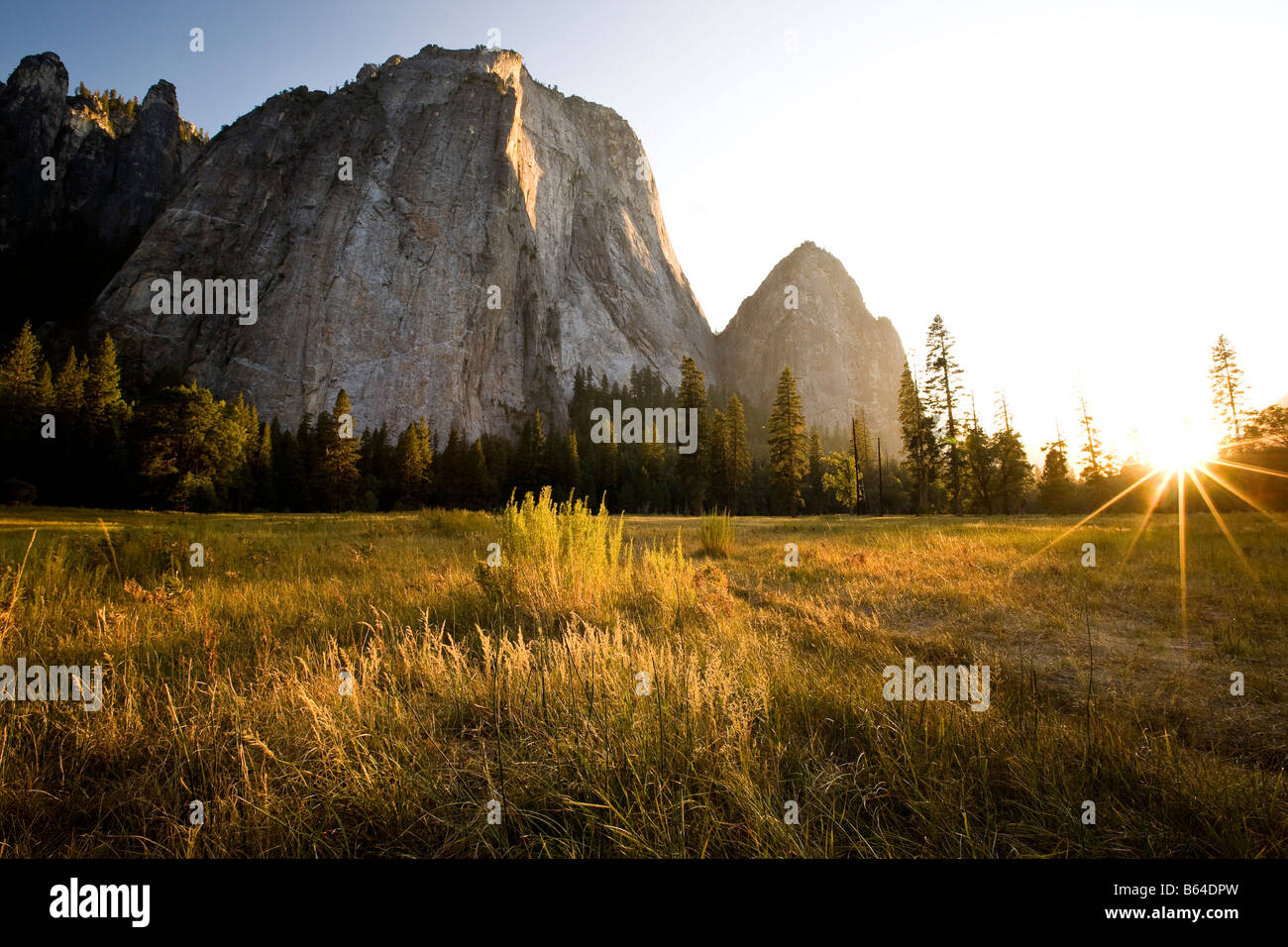 Yosemite National Park El Capitan Bridal Veil Falls sunset rock climb