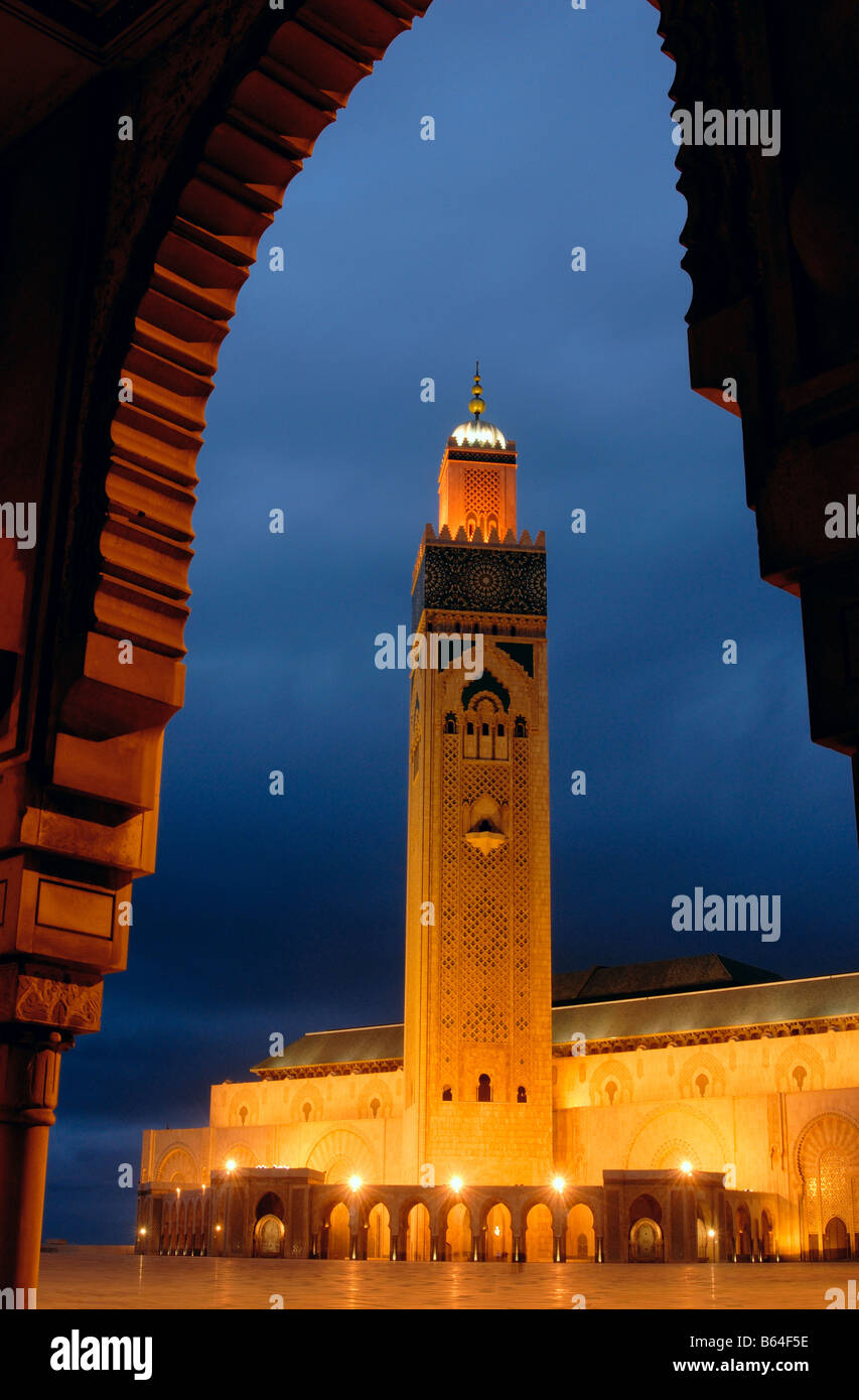 Hassan II Mosque, Casablanca Stock Photo