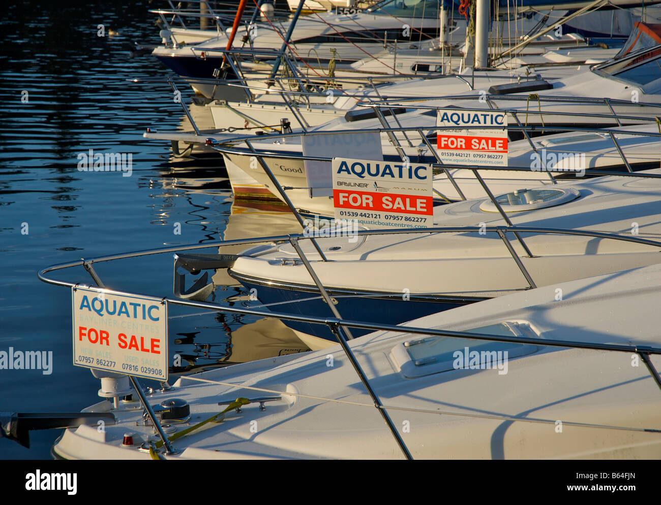 Boats for sale in Bowness Marina, Lake Windermere, Lake District