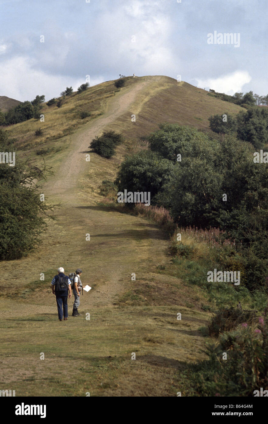 walkers on the Scottish Highlands Stock Photo