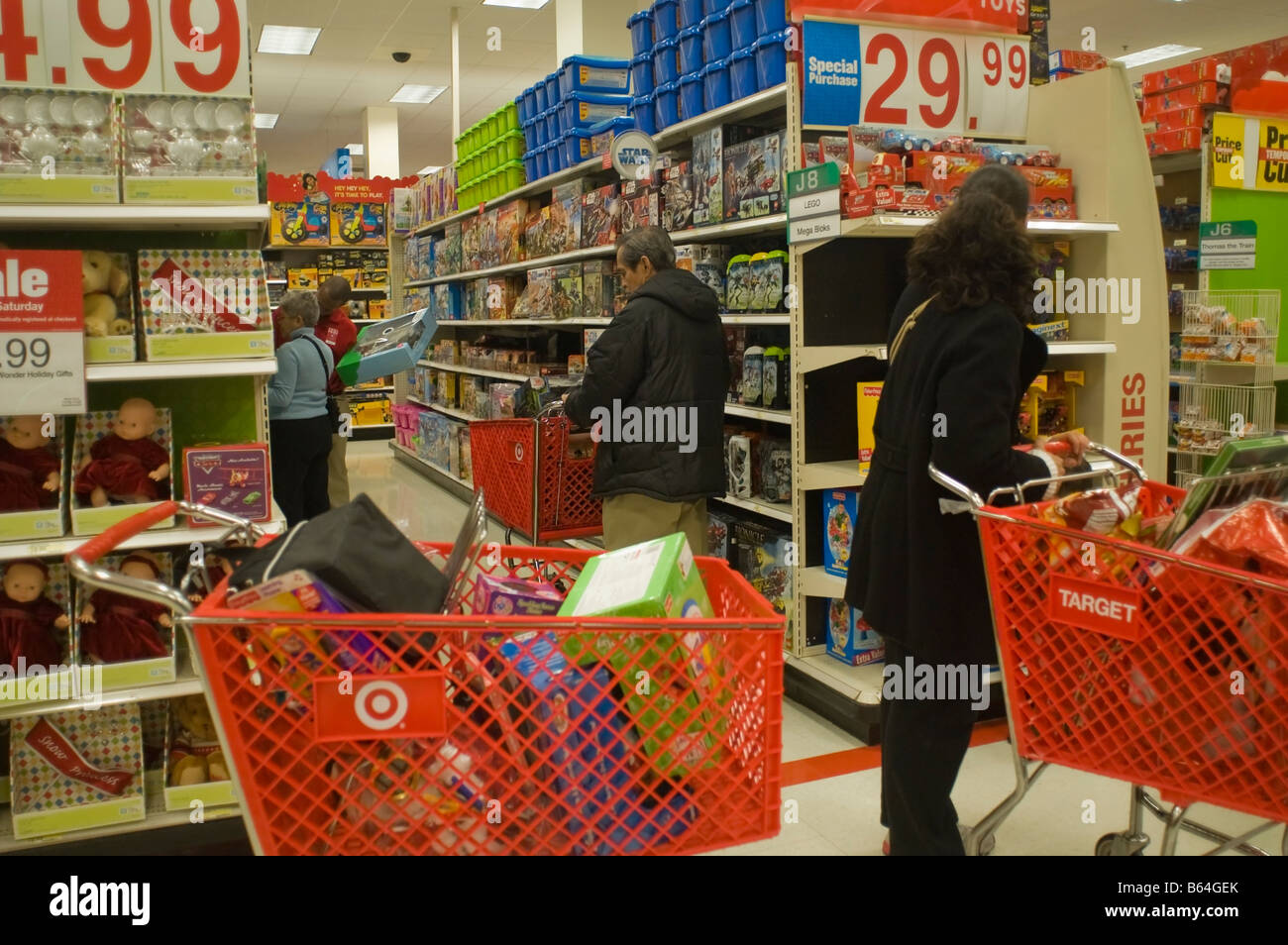 Shoppers in a Target department store in Elmhurst in the New York