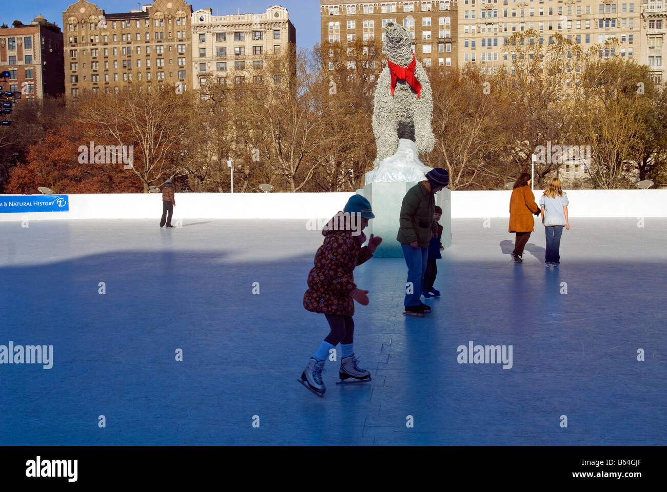 Ice skaters enjoy the new 12 000 square foot Polar Ice Rink at the