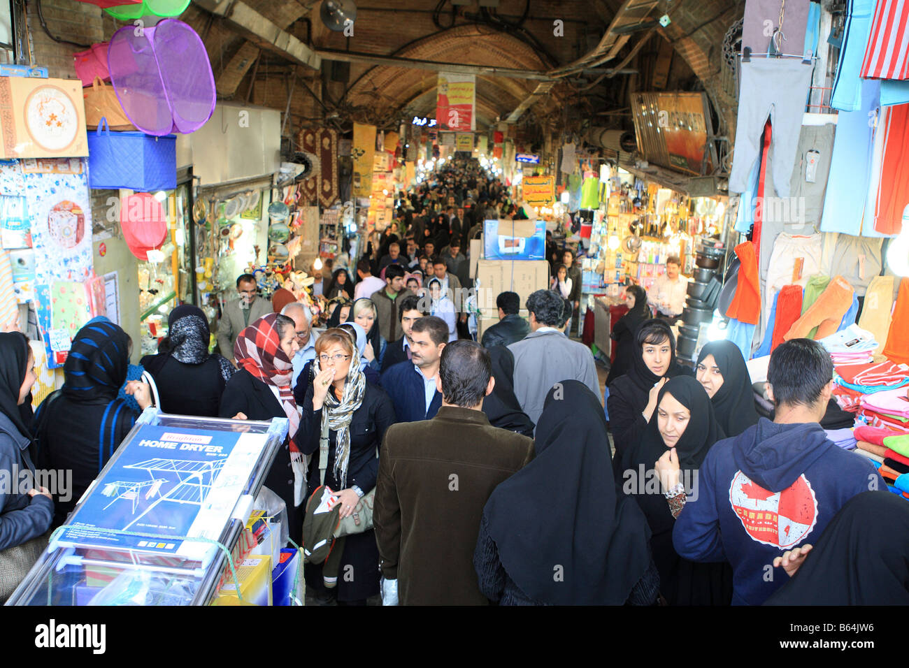 The Tehran bazaar Iran Stock Photo