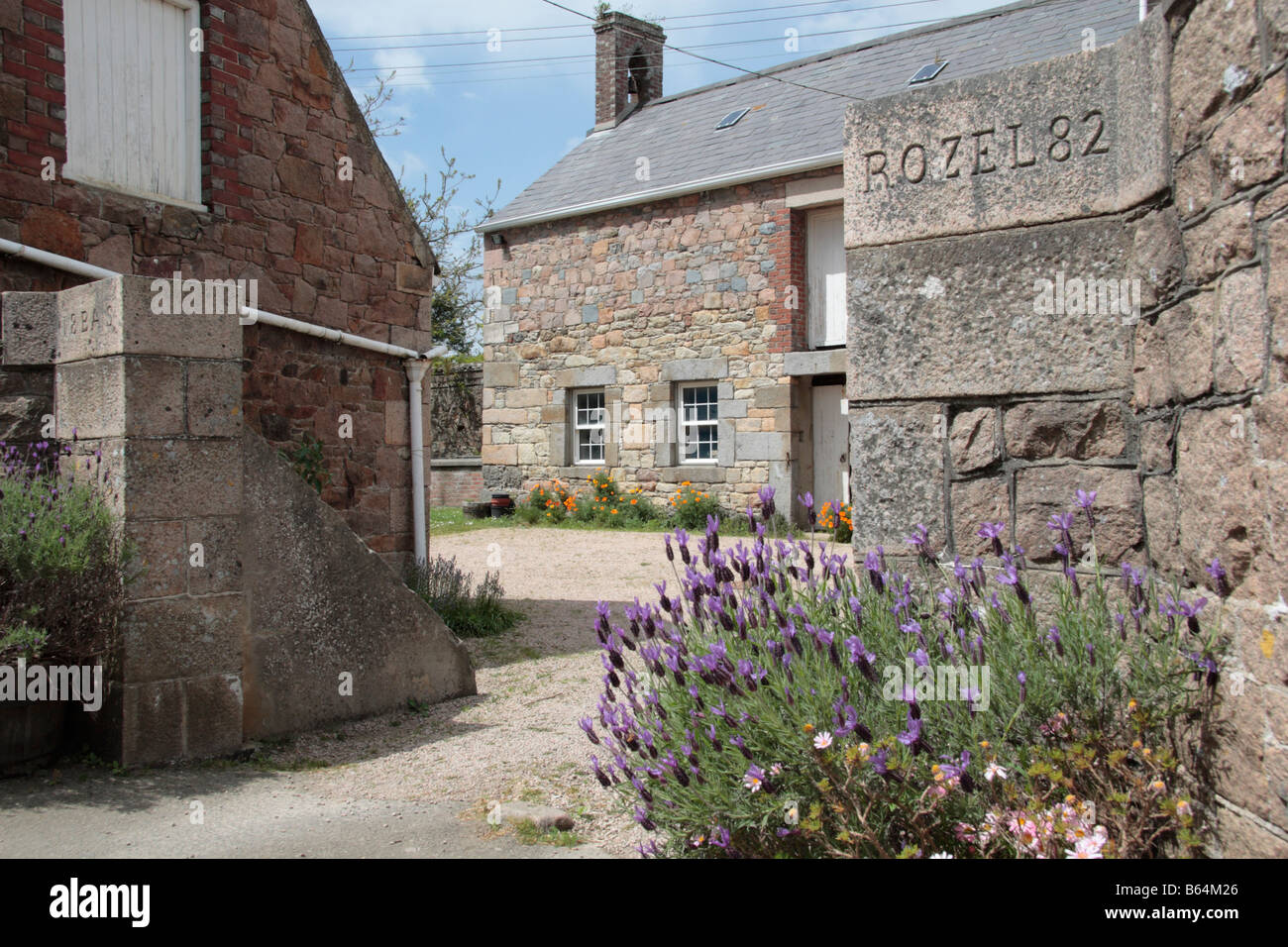 Bas Rozel a typical granite stone built farmhouse in Rozel Jersey ...