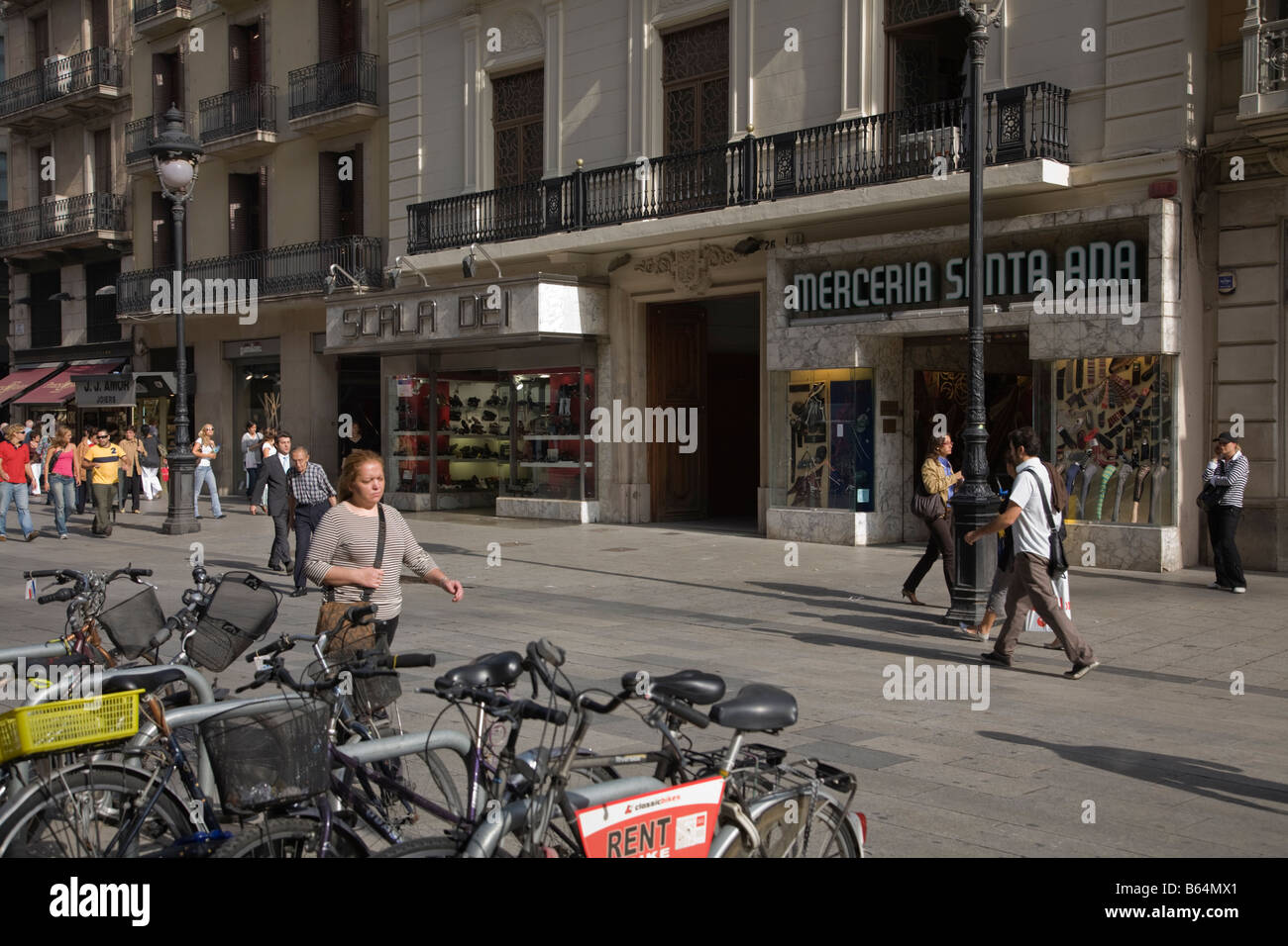 Avinguda del Portal de l Angel in Barcelona Stock Photo Alamy Avinguda del Portal de l Angel in Barcelona Stock Photo Alamy