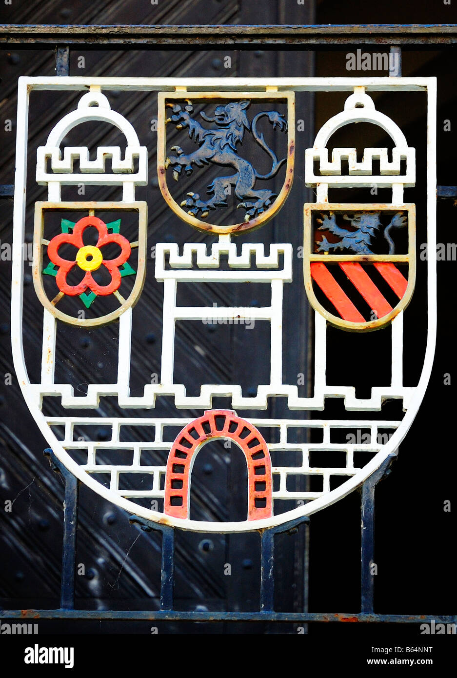 Colditz coat of arms Stock Photo