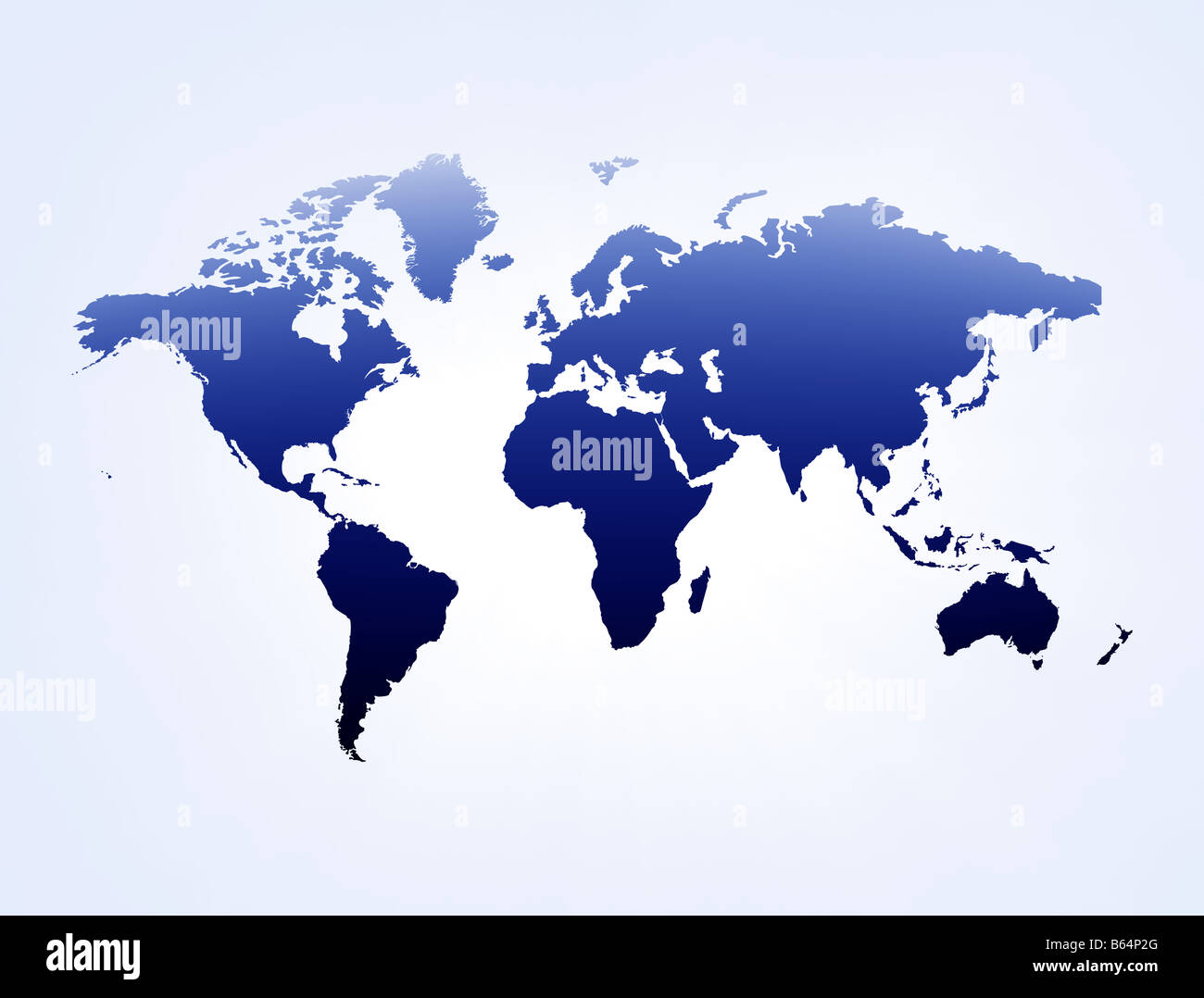 Blue and white abstract illustration background with map Stock Photo ...