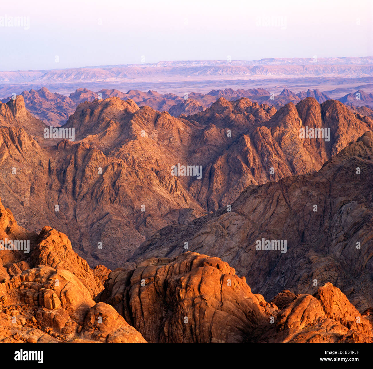 Sinai Desert Mount Sinai Egypt North Africa Stock Photo
