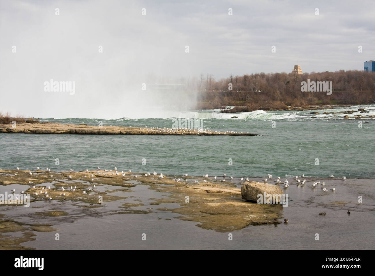 The Horseshoe Falls - Niagara Falls, Ontario, Canada Stock Photo