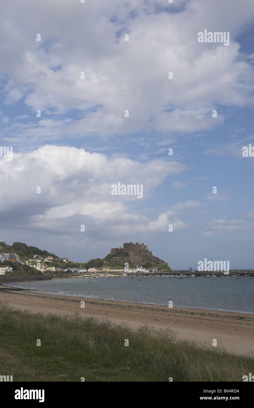 Gouray Castle, Jersey Stock Photo